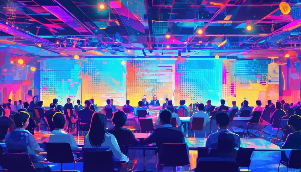 An image that depicts conference type events-1